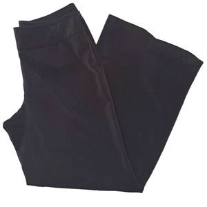 White House Black Market Wide Leg Black Lightweight Dress Office Pants Size 6